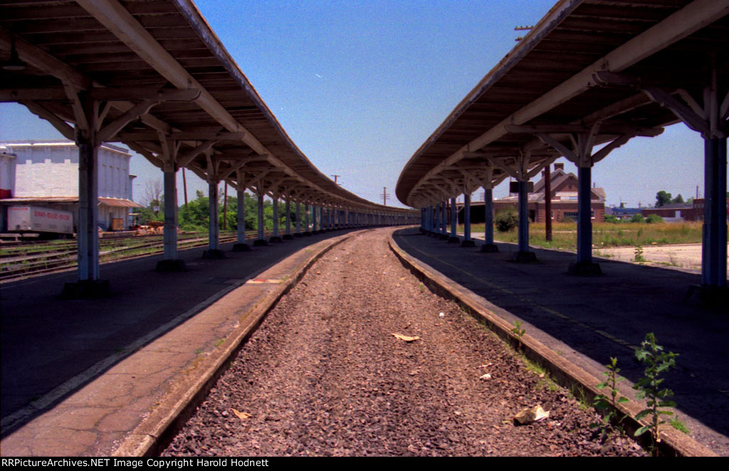 The view northbound at Seaboard Station after the main track had been pulled up and filled in